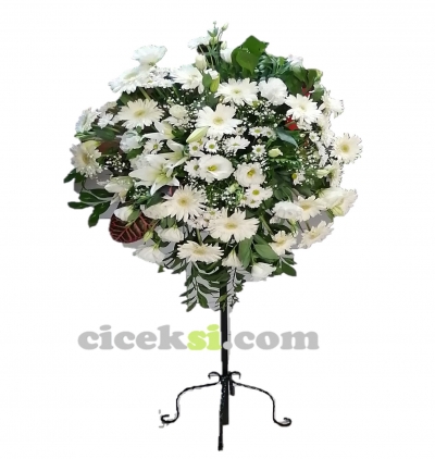  Erzurum Çiçekçiler Beyaz Ferforje