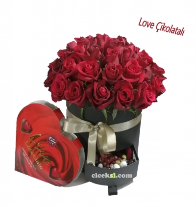 cam fanus 9 gül Çiçeği & Ürünü Lowe Chokolatte 