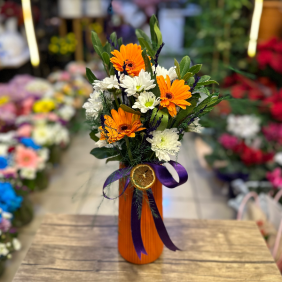  Erzurum Çiçekçiler Gerbera & Lavanta Premium Tasarım