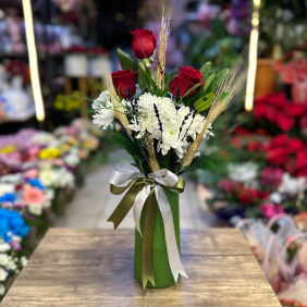 Erzurum Çiçekçi Gül – Krizantem Premium Tasarım